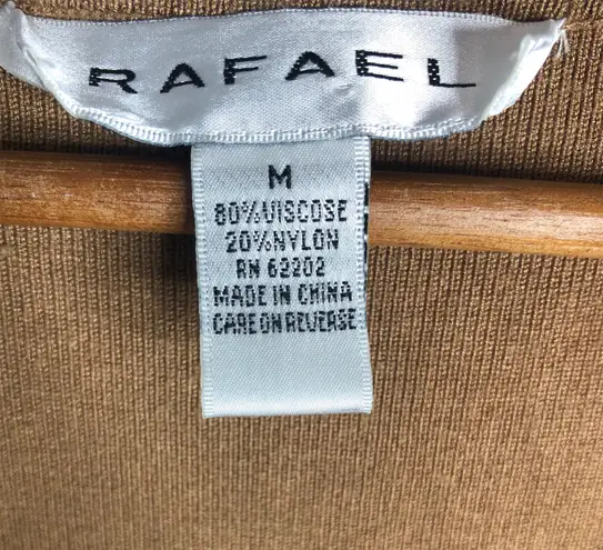 Rafaella Rafael Sleeveless Ribbed Beaded Neckline Vest