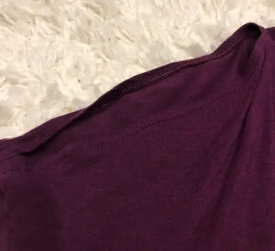 Old Navy Cold Shoulder Peplum Hem Top Purple S