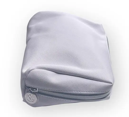 new Naked & Thriving 𒀭 Ltd Ed Zip Vegan Leather Travel Case Bag 𒀭White 𒀭 White