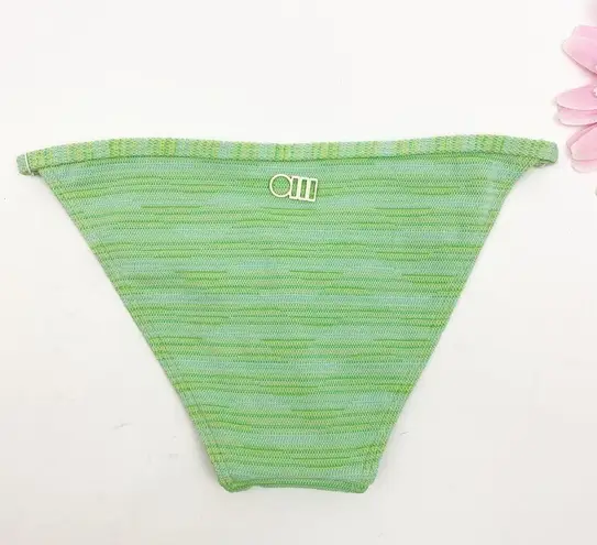 Solid & Striped Lulu Knit Bikini Bottoms: Light Green
