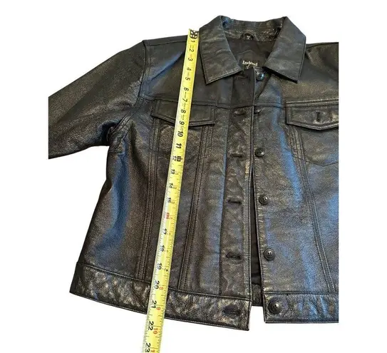 Indeed Genuine Leather Racer Moto Jacket Black Size M READ Classic Outerwear Size M