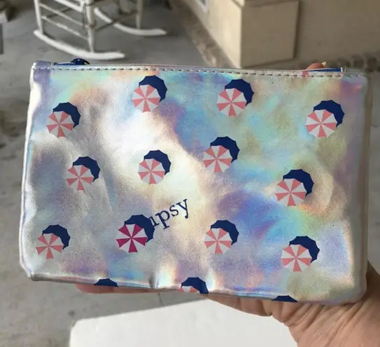 Ipsy Hot Summer Nights Umbrella Cosmetic Bag NWOT