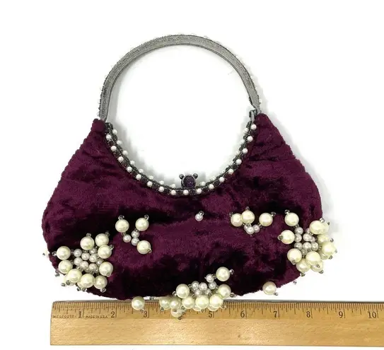 CLARA KASAVINA mini velvet bag, NEW