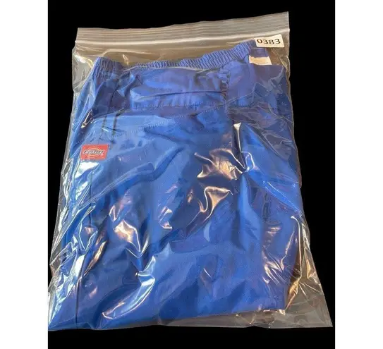 Dickies  Royal Blue Wide Leg Scrubs Medical Uniform Bottoms Pants XL NWT