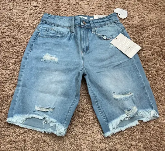 Ymi Light Wash Bermuda Shorts