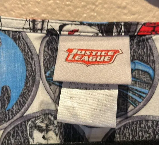 Justice League Women’s Scrubs Scrub Vet Dental Medical Cartoon Size 2XL Black