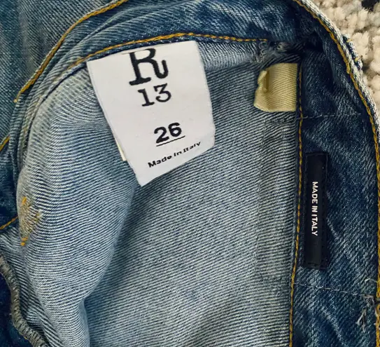 R13 Double Classic Denim Skirt Jeans