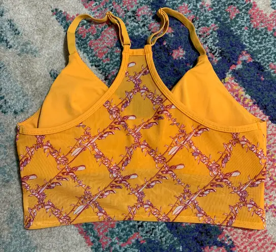 Yellow Padded Floral Bralette Size M