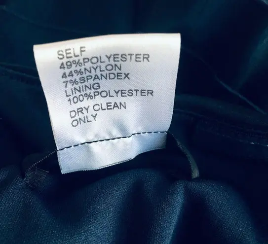 Tadashi Shoji Rosette Cap Sleeve Sheath Cocktail Dress Navy Blue Women's Size 4