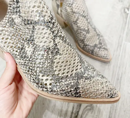 DV by Dolce Vit Sher Perforated Snakeskin Booties