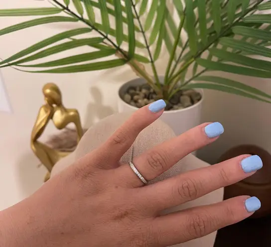 Sterling Silver SIZE 8 925 Stackable Dazzling Cubic Zirconia Ring