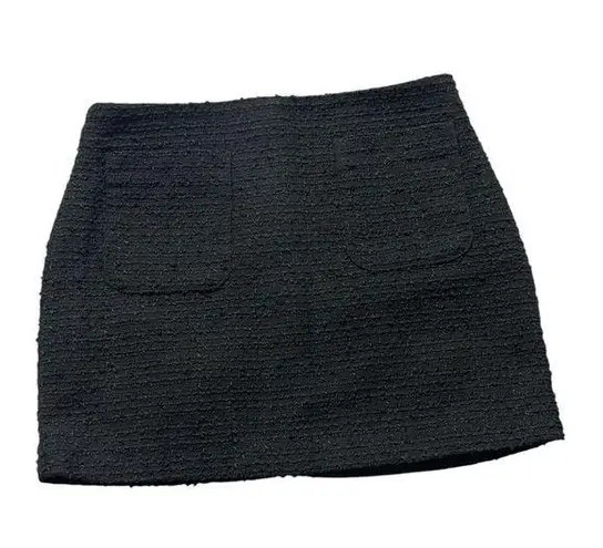 H&M  Black Mini Skirt with Front Pockets - Image 1