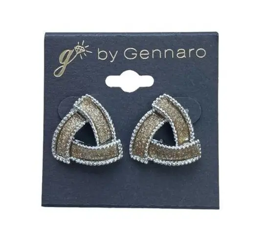 Gennaro chunky triangular sparkly gold
