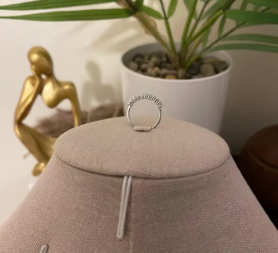 Sterling Silver SIZE 6 925 Stackable Round Dazzling Pink Cubic Zirconia Ring