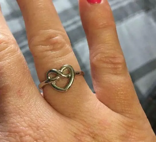 infinity Heart Ring sz7