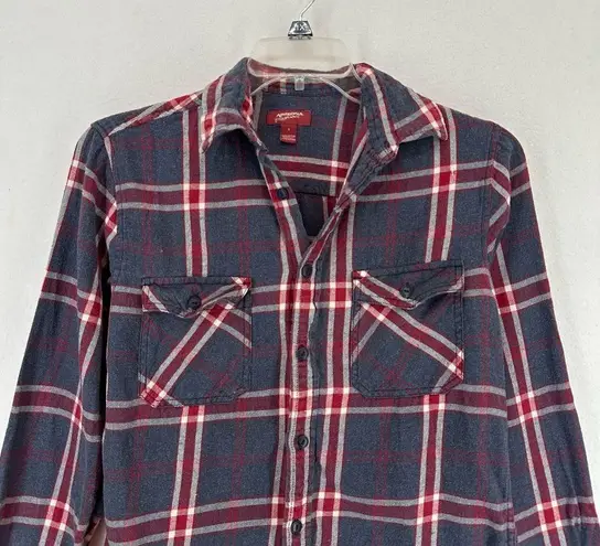 Arizona Jeans Arizona Jean Co Long Sleeve Plaid Flannel Women’s Small Blue