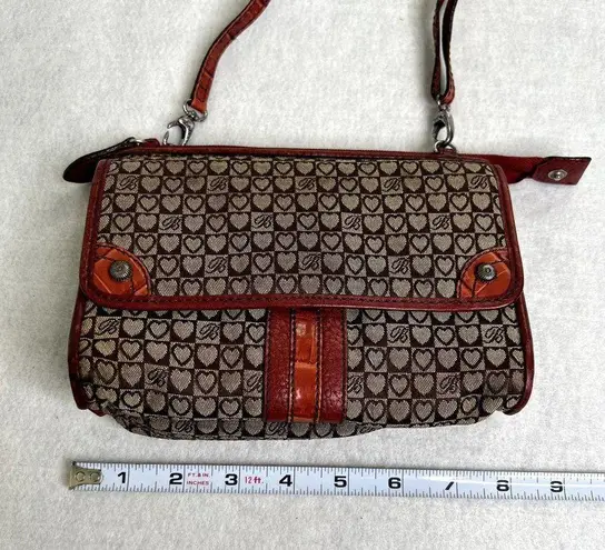 Brighton  Red Patterned Crossbody Purse