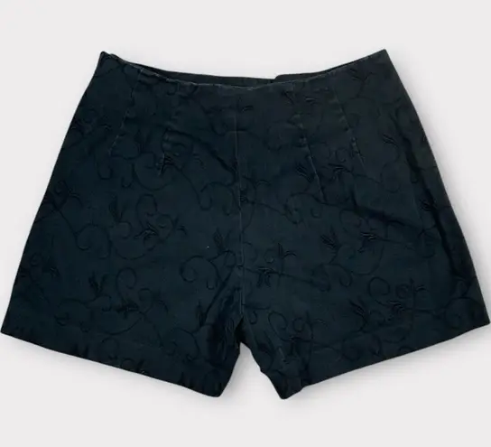 Women’s Maron Endick High Waist Kate Shorts Black Size Small Side Zip