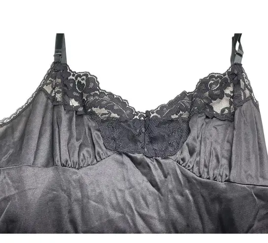 Vassarette Vintage Black Slip Lingerie Dress Style 10105 size 38