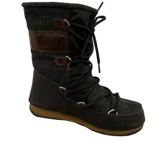 The Moon  Boot Tecnica Vienna Felt Lace Up Boots