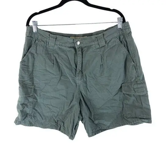 Cabela's Trail Hiker Cargo Shorts 100% Cotton Green 18