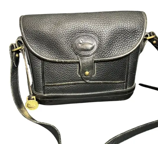 Dooney & Bourke  Vintage Mini Dover Collection 1992 Black Crossbody Bag Purse