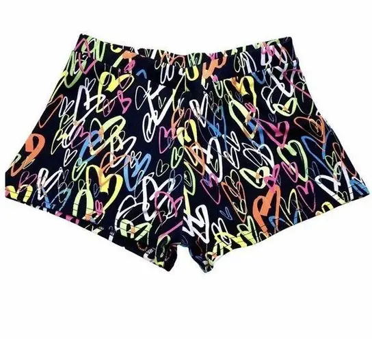 Womens Cheer Dance Boy Cut Hot Pants Hearts Low Rise Small JB Bloomers