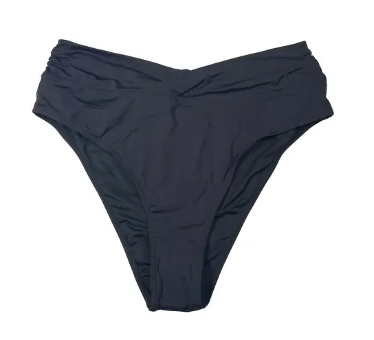 ZMART High Waist Swim Bottom Ruched V