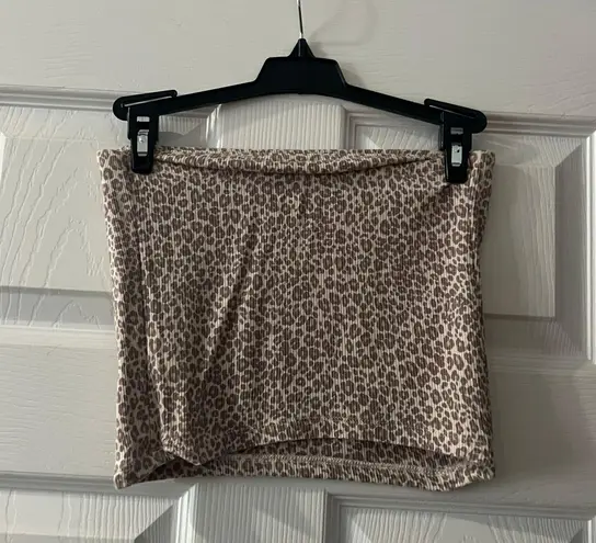 American Eagle Tube Top Small Cheetah Print