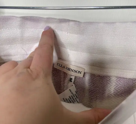 Ulla Johnson NWT Charley jogger sweat Pant in Thistle Tie Dye purple sz M