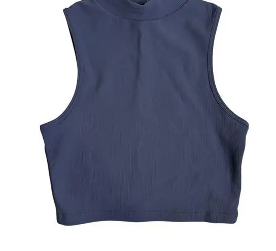 Paragon Blue Sleeveless Crop Tank Top