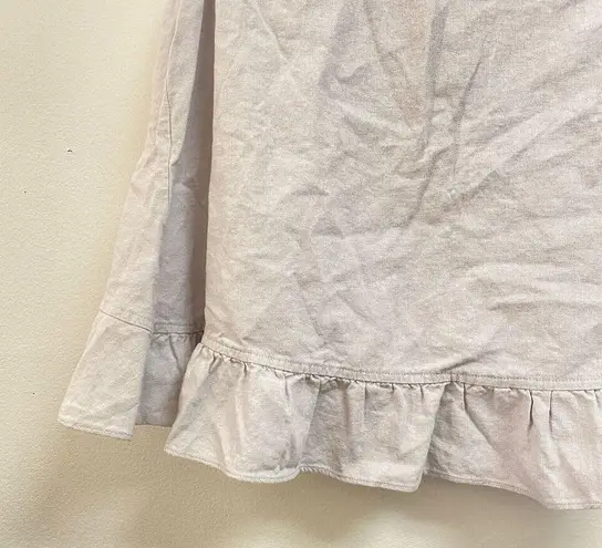 Charlie Paige Womens S Linen Blend Button Sleeveless Top Lagenlook Open Back