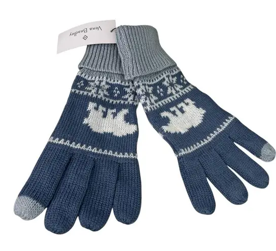 Vera Bradley  Gloves Beary Merry Cool Blue New