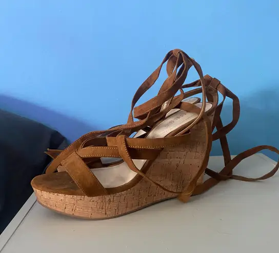 Guess Lace Up Wedges