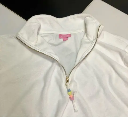 Stoney Clover Lane NWOT x Target Collab White Half Zip Terrycloth Sweatshirt M