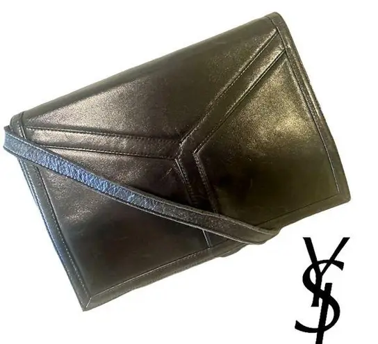 Saint Laurent Authentic Yves  YSL Cassandra Shoulder Bag Black