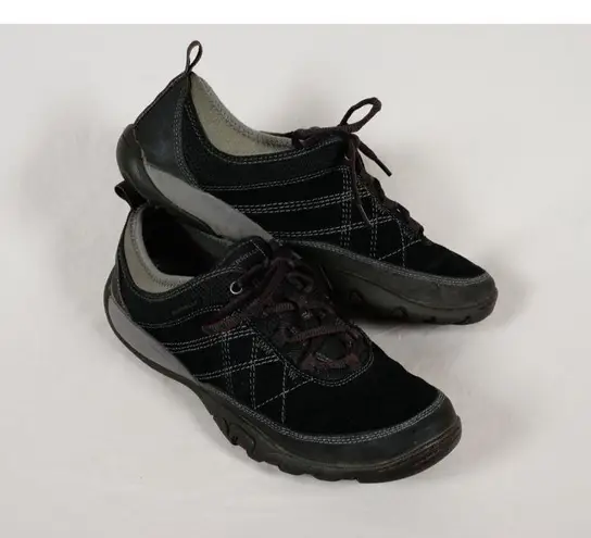 Merrell Mimosa Glee US 9.5 Black Suede Walking Hiking Shoes Sneakers J46580 EUC