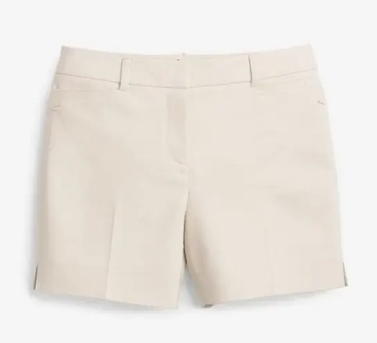 White House | Black Market  Khaki Cotton Stretch 5” Shorts Size 12