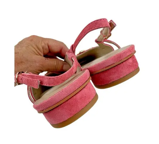 *Dolce Vita Ramano Flats Womens Size 10 Pink Coral Suede Leather Acadamia Career