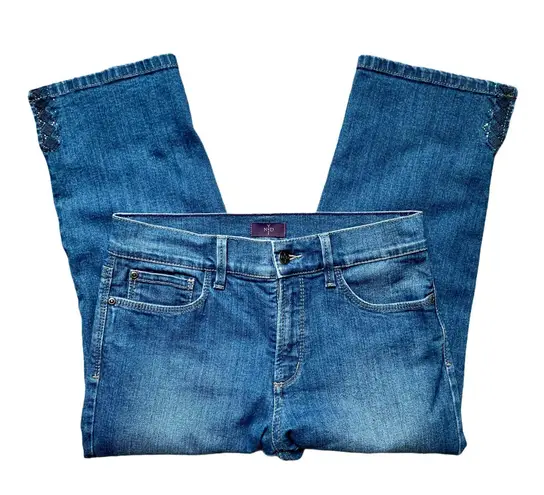 NYDJ Ariel Cropped Embellished Jeans