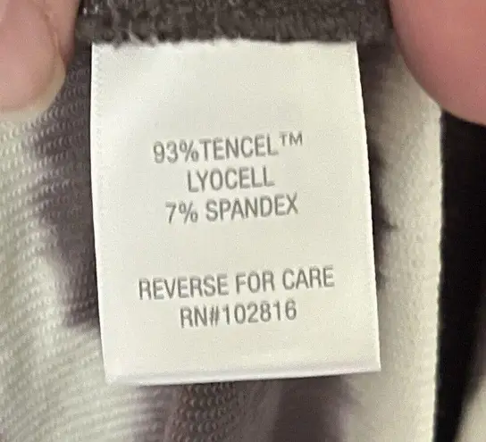 Garnet Hill Women Everyday T Shirt Dress Size Medium Stretch Brown Gray Tie Dye