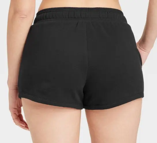 Auden Women’s Fleece Shorts Black Large