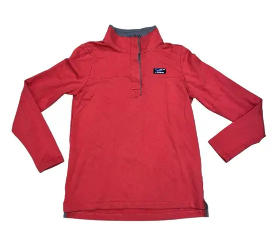 L.L. Bean Coral Red Pullover Rugby Sweater Women’s size XS