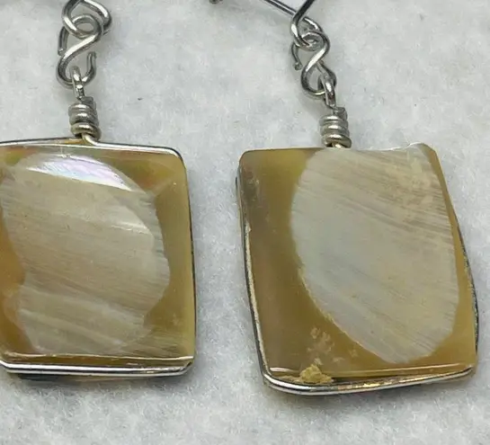 Shell Dangle Drop Pierced Earrings Kidney Wire Style Hook Multiple Color Shades