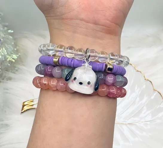 Pochacco beaded Arm Candy Bracelet