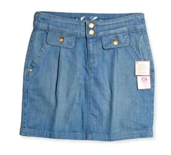 Juicy Couture 🆕 Light Blue Denim Skirt