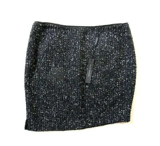 Elie Tahari NWT Bennet in Black White Tweed Asymmetrical Pencil Skirt 8 $298