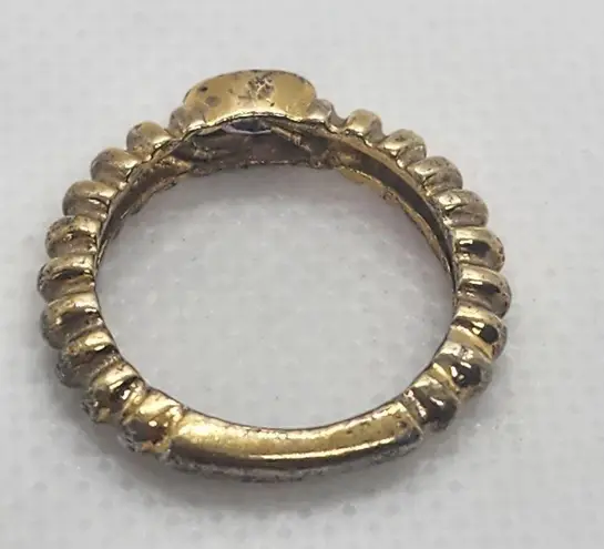 Vintage UTC Gold Plated Sterling Silver & Amethyst Ring (5.75) Purple