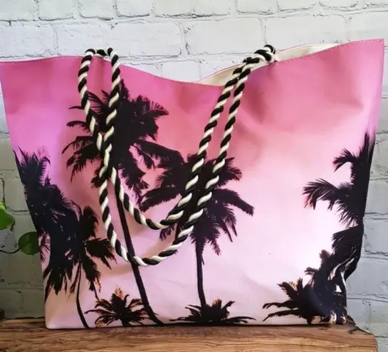 Avon Pink Palm Tree Tote Bag
