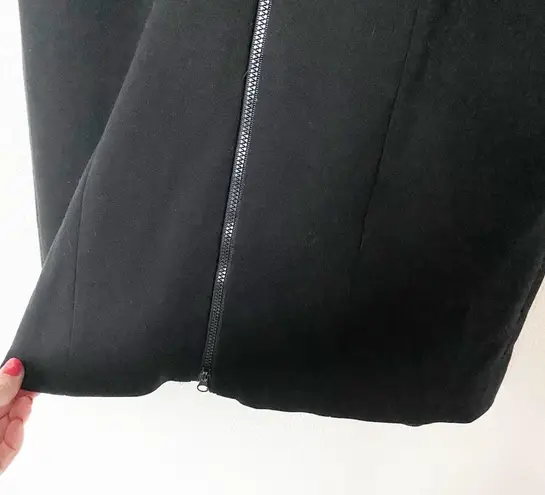 Per Se Collared Black Shift Dress Size 8